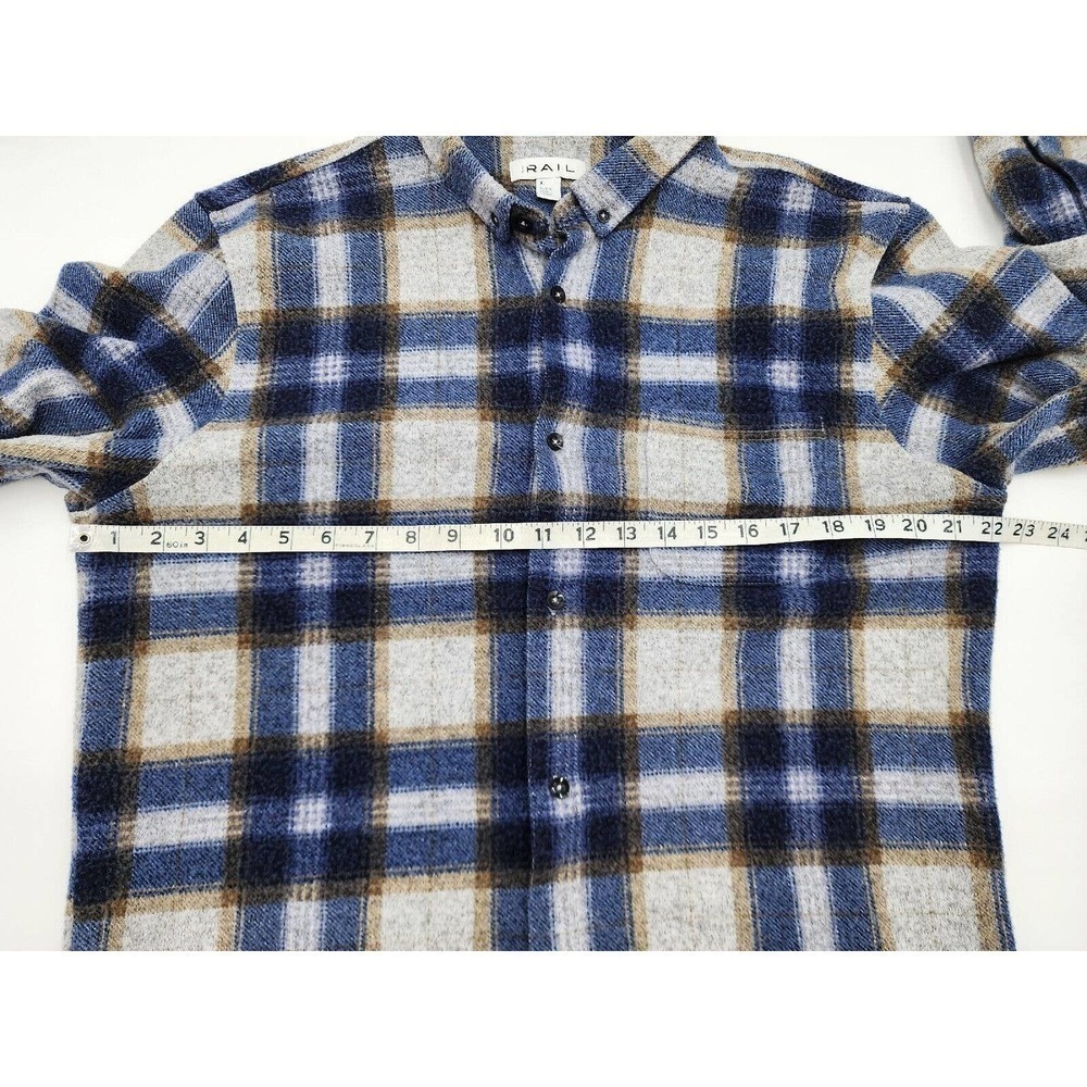 The Rail Flannel Plaid Casual Button Down Long Sleeve Shirt XL - Picture 4 of 7